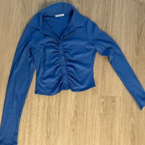 Reformation | Longsleeve Shirt | Blue | Size S